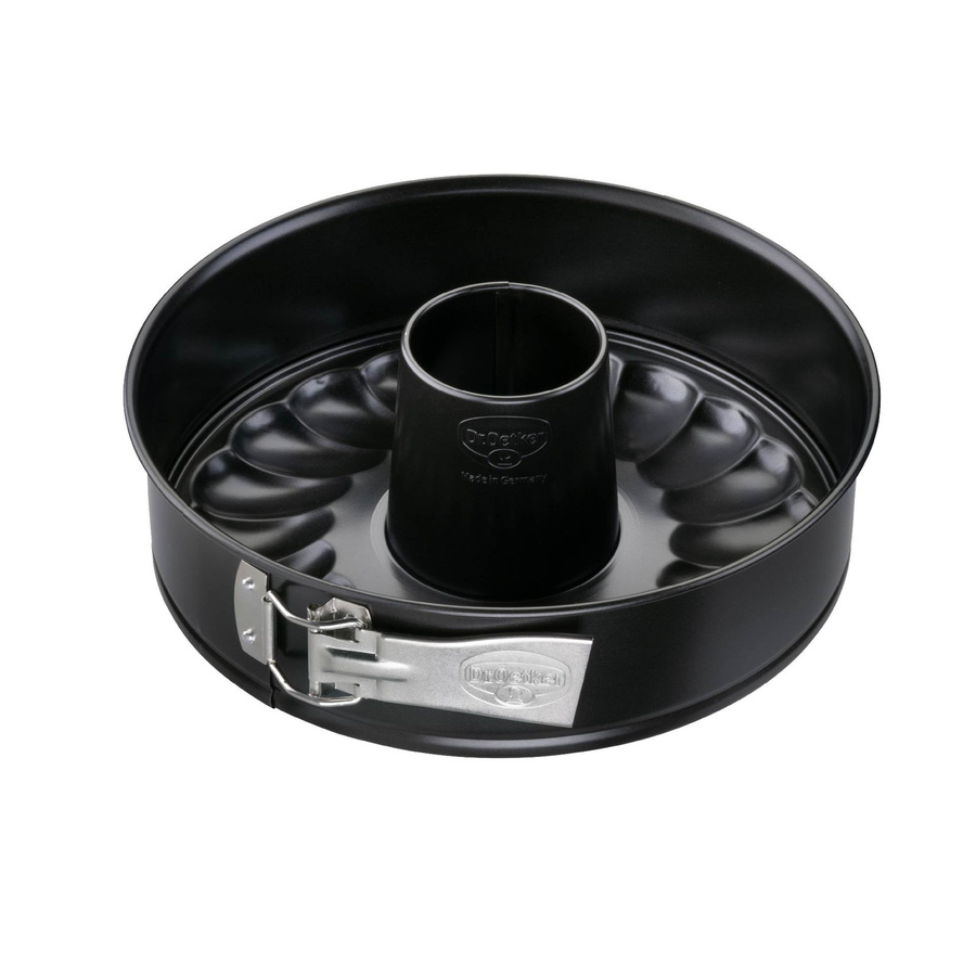 Dr. Oetker Springform Classic mit Flach- und Rohrboden, Durchmesser: 26 cm, Schwarz, Antihaftbeschichtung - Bild 3