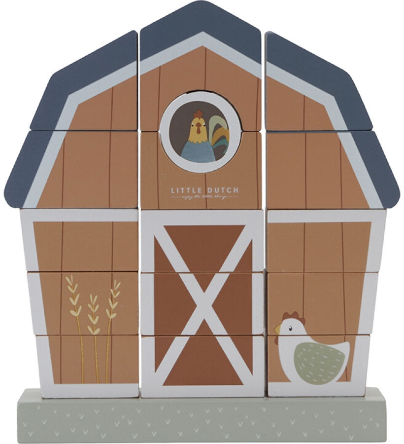 Little Dutch Little Farm Stapelspiel Scheune, ab 1 Jahr - Bild 1