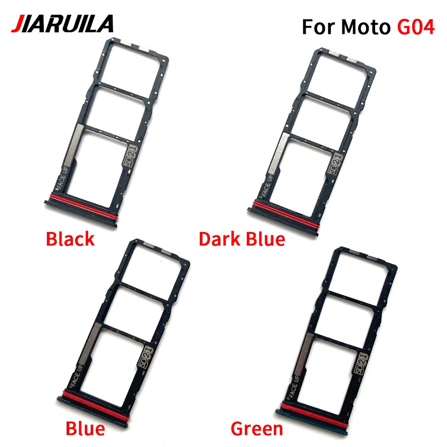 Ersatz-SIM-Karten-Schublade und SD-Kartenhalter Adapter für Motorola Moto G04 G14 in Grau und Multicolour - Bild 3