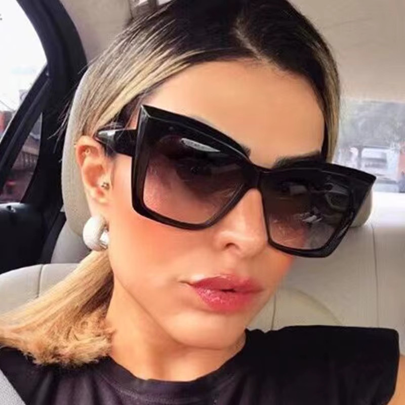 Samjune Cat-Eye Sonnenbrille, Vollrand, Kunststoff, Damen - Bild 2