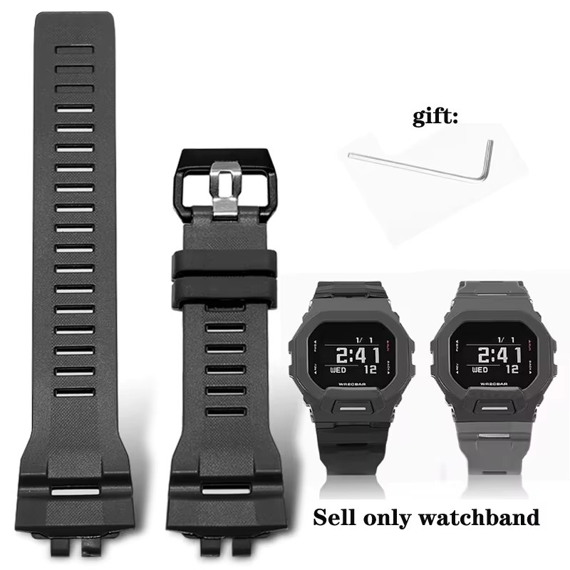 Casio Uhrenarmband Silikon, Schwarz, Herren - Bild 4
