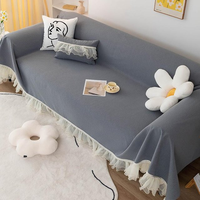 Super Six Chenille Sofabezug aus Polyester, rutschfest und verdickt, B/B/H: 180 x 130 cm - Bild 1