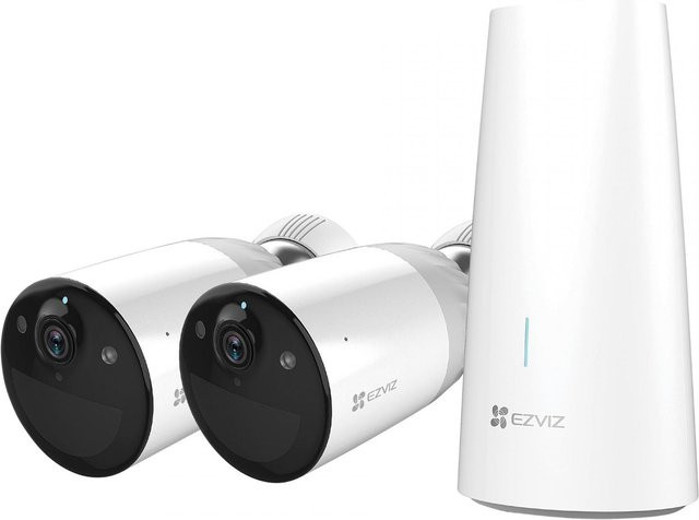 EZVIZ BC1-B2 kabelloses WLAN IP-Überwachungskamera-Set mit 2 Outdoor-Kameras in Weiß - Bild 1