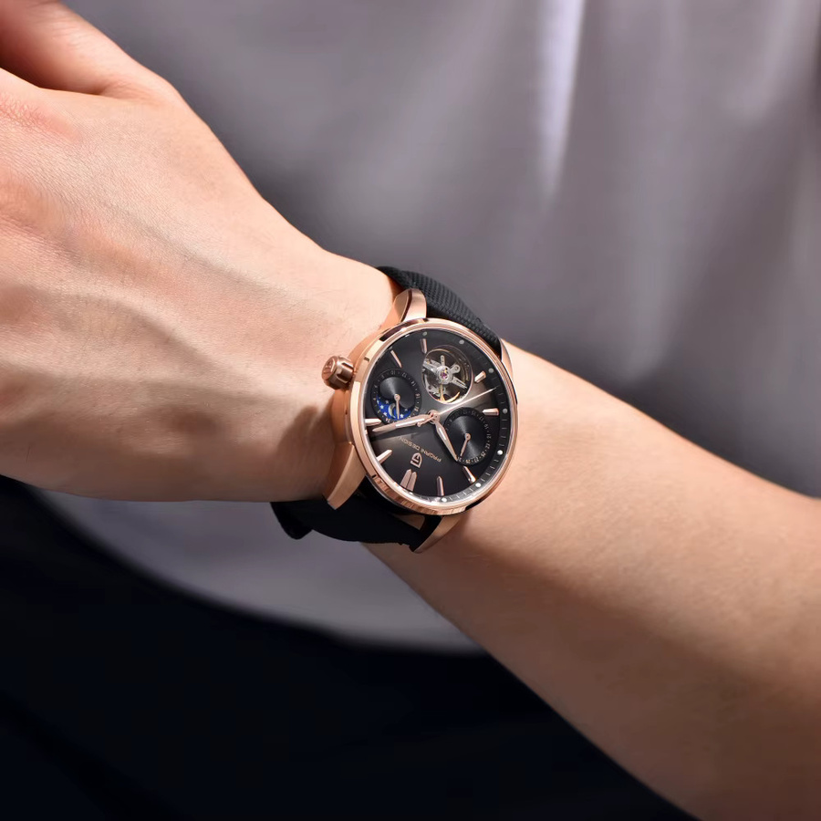 PAGANI DESIGN Armbanduhr, Automatik, Moon Phase, Saphirglas, 41 mm, Herren - Bild 3