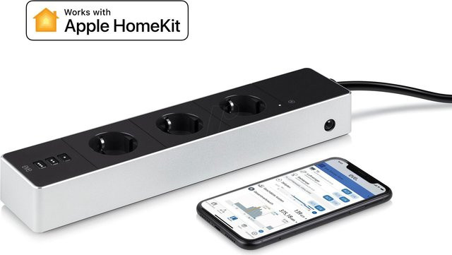Eve Systems Eve Energy Strip WiFi-Steckdosenleiste 3-fach Schwarz Weiß - Bild 2