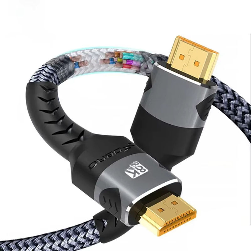 FDBOY HDMI 2.1 Kabel 8K mit 48 Gbit/s, geflochtenes Hochgeschwindigkeits-Kabel für 8K bei 60 Hz und 4K bei 120 Hz, Länge: 3 m - Bild 7