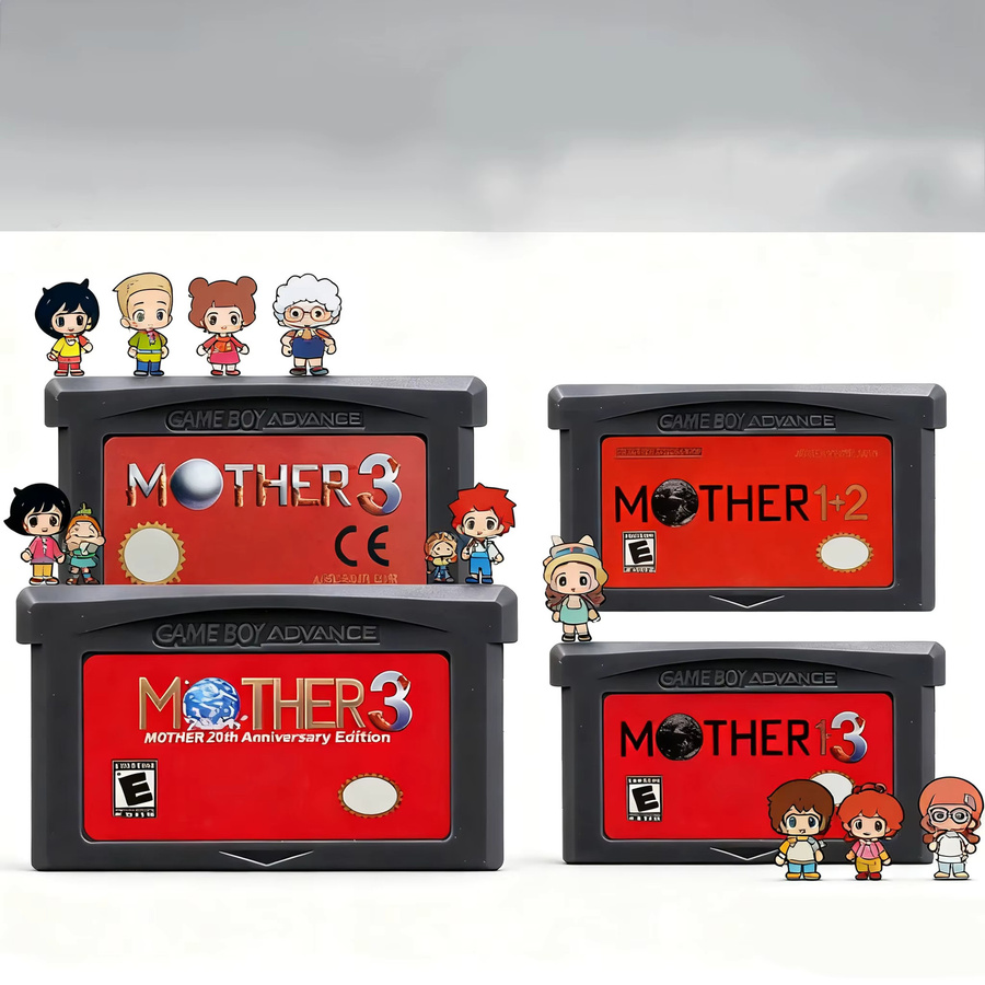 Bandai Mother Series GBA-Spielkartenkartusche für 32-Bit-Videospielkonsolen, Mother 1, 2 und 3, graue Hülle für GBA und NDS - Bild 2