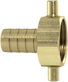Riegler Schlauchverschraubung mit Überwurfmutter aus Messing in Gold, G 3/4 x 19 mm - Bild 1