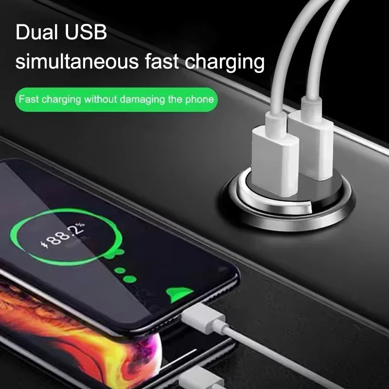 Mini Auto Ladegerät mit QC3.0 und PD Schnellladefunktion für USB Typ C, 100W für Xiaomi, Samsung, Huawei und iPhone - Bild 2
