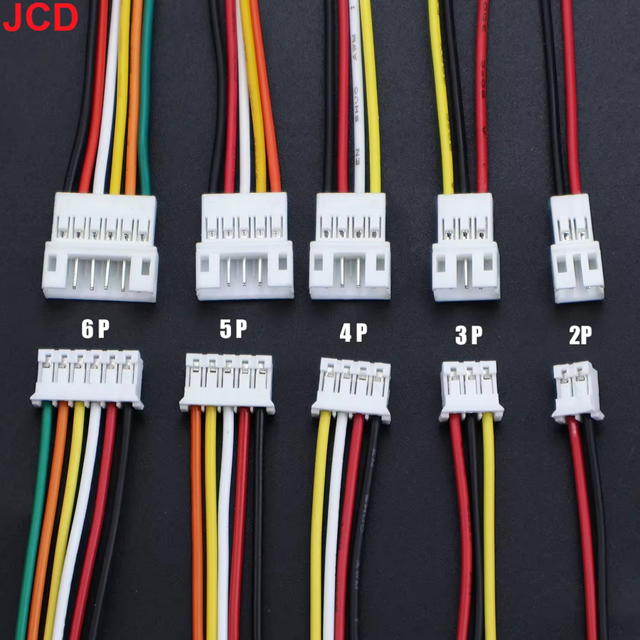 JCD 5 Paar Micro JST PH 2,0 mm Stecker und Buchsen Set mit 26AWG Kabeln, Mehrfarbig, Länge: 15 cm - Bild 3