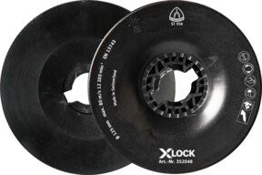 Klingspor ST 358 FI-Stützteller für Winkelschleifer mit X-LOCK, Durchmesser: 125 mm, Schwarz - Bild 1