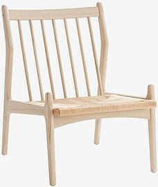 VISBY Loungestuhl von Jotex in skandinavischem Design, Farbe Beige/Weiß - Bild 1