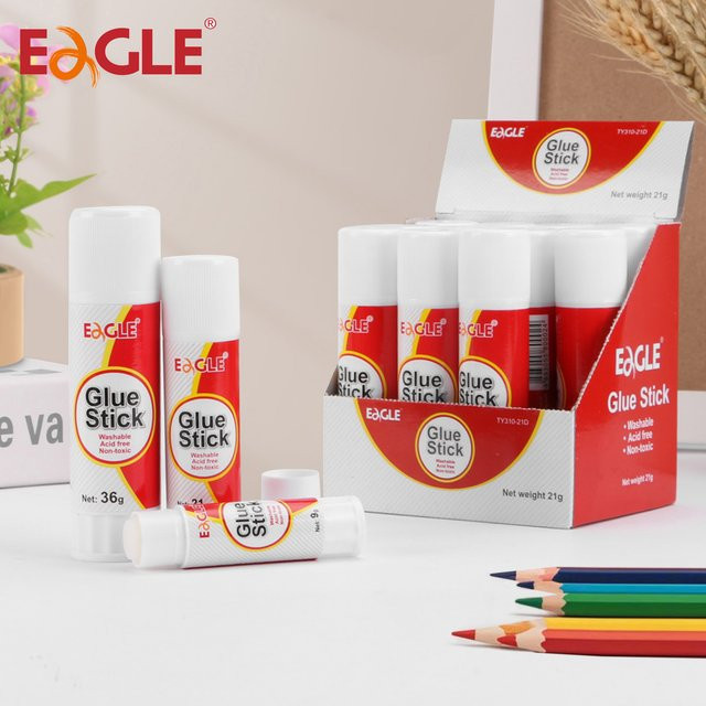 EAGLE Klebestifte weiß, säurefrei und waschbar für Bastelprojekte und die Schule - Bild 1