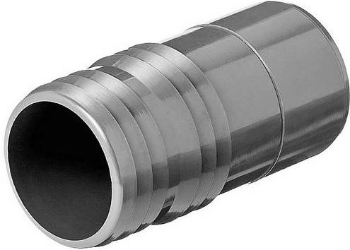FIAP 2434 PVC-Schlauchtülle Connector in Silber, L x B x H: 4,0 x 4,3 x 4,0 cm - Bild 1