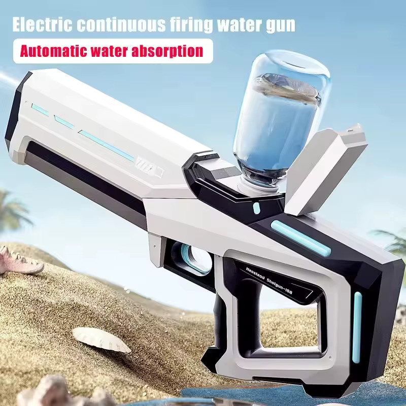 OiKe Automatische Saugwasserpistole, Elektrische Wasserpistole, Weiß - Bild 4