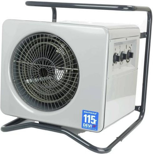 Danfoss Heizlüfter devitemp 121 T in Grau mit Timer und Thermostat - Bild 1