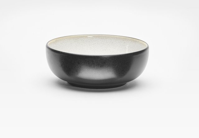 Müslischale Töchter & Söhne MAX aus Keramik in Sand, Schwarz und Beige, Durchmesser: 14,0 cm, Höhe: 5,5 cm - Bild 1