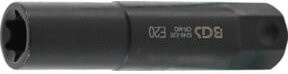 BGS Steckschlüssel-Einsatz E-Profil extra lang 5246-E20 mit 22 mm Außensechskant-Antrieb in Schwarz aus Edelstahl - Bild 1