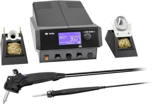 Ersa Löt- und Entlötstation 0ICV2005XVI in Schwarz mit 200W und 150 - 450°C - Bild 1
