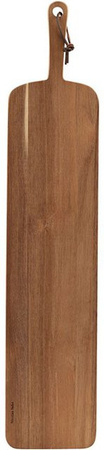 Nicolas Vahé Schneidebrett Tapas mit Griff in Braun, Breite: 74 cm, Tiefe: 15 cm