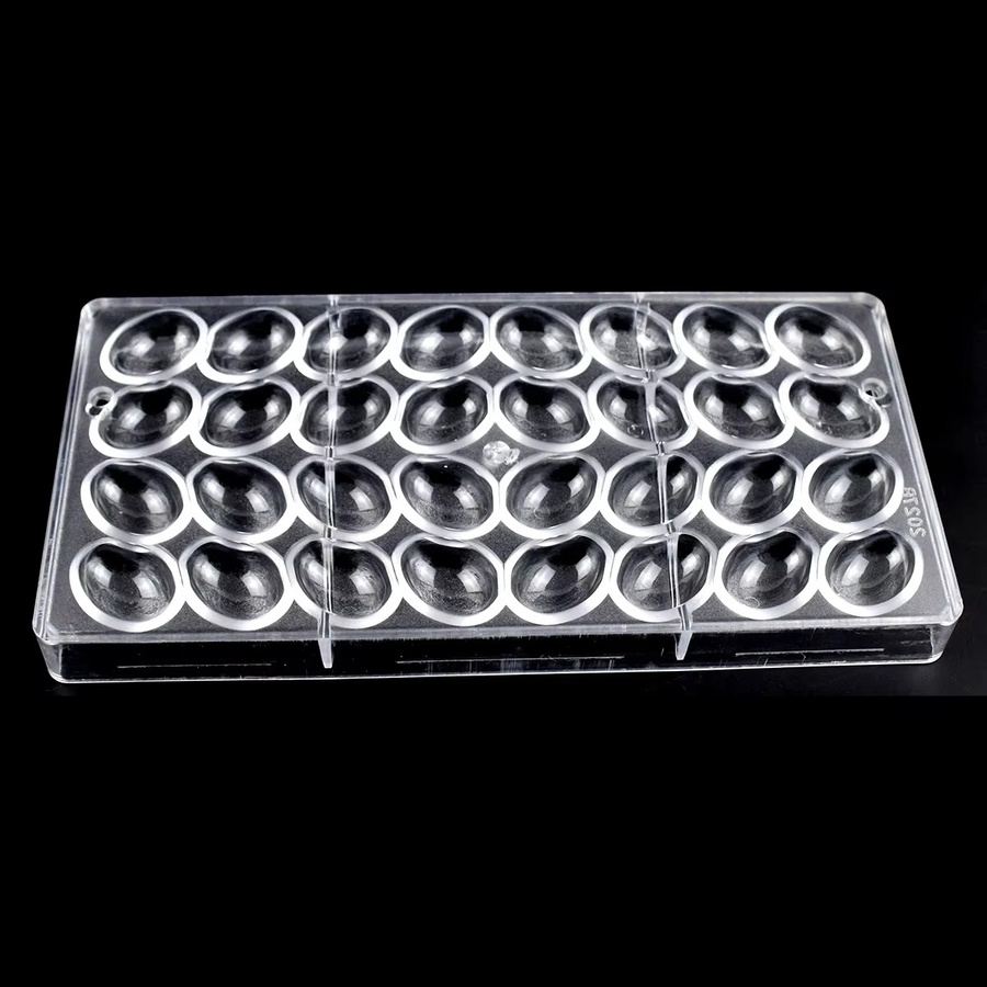 ALICAKE Schokoladenform für kleine ovale Ostereier aus transparentem Polycarbonat zum Backen von Schokolade und Süßwaren - Bild 5