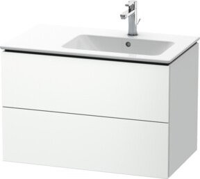 Duravit Waschtischunterschrank L-Cube mit 2 Schubladen, Weiß, B/T/H: 82 x 48,1 x 55 cm - Bild 1