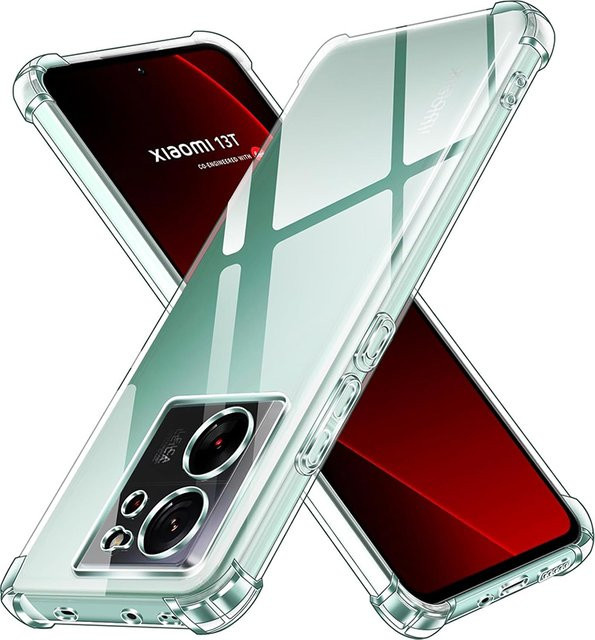 Stoßfeste Silikon Schutzhülle für Xiaomi Mi 13 Lite, 13T Pro, 13T Ultra und Xiaomi 13 in Transparent - Bild 1