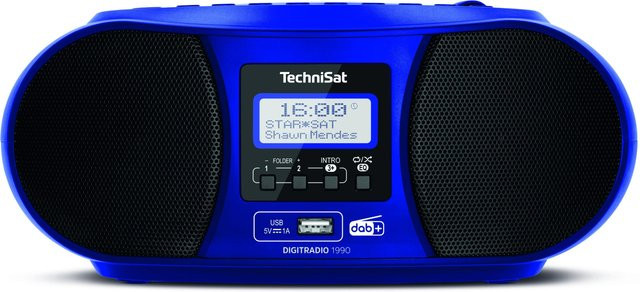 Technisat DigitRadio 1990 CD-Radio mit DAB+, UKW, Bluetooth, USB und Akku-Ladefunktion in Blau - Bild 1