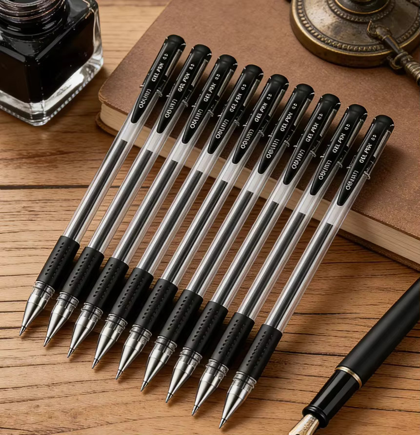 Deli 6600ES Gelstift mit 0,5 mm Kugelspitze und schwarzer Kohlenstofftinte - Bild 4