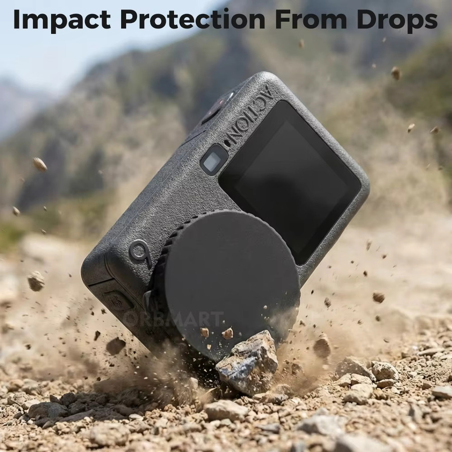 DJI Silikon-Objektivdeckel für Osmo Action 6 in Schwarz – Kratzfeste und staubdichte Schutzhülle für deine Action Camera - Bild 2