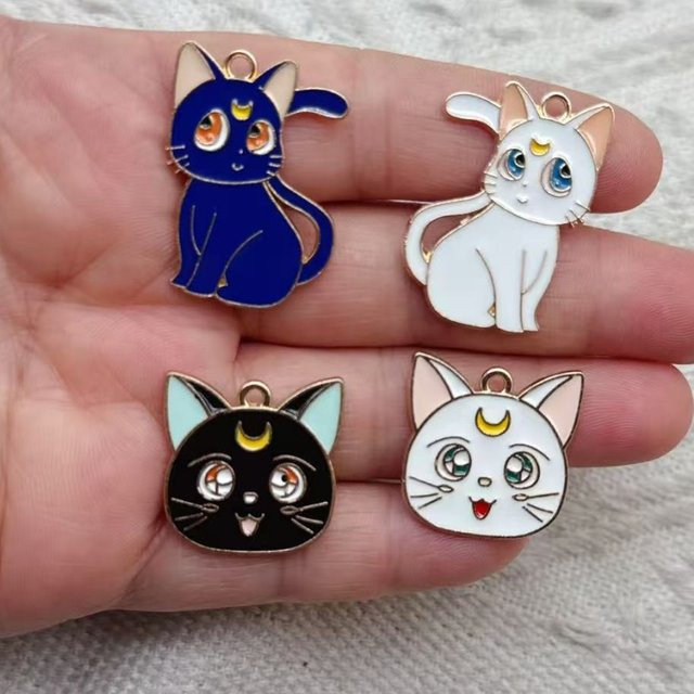 Bandai Schlüsselanhänger, Sailor Moon Katze, 10 Stück - Bild 1