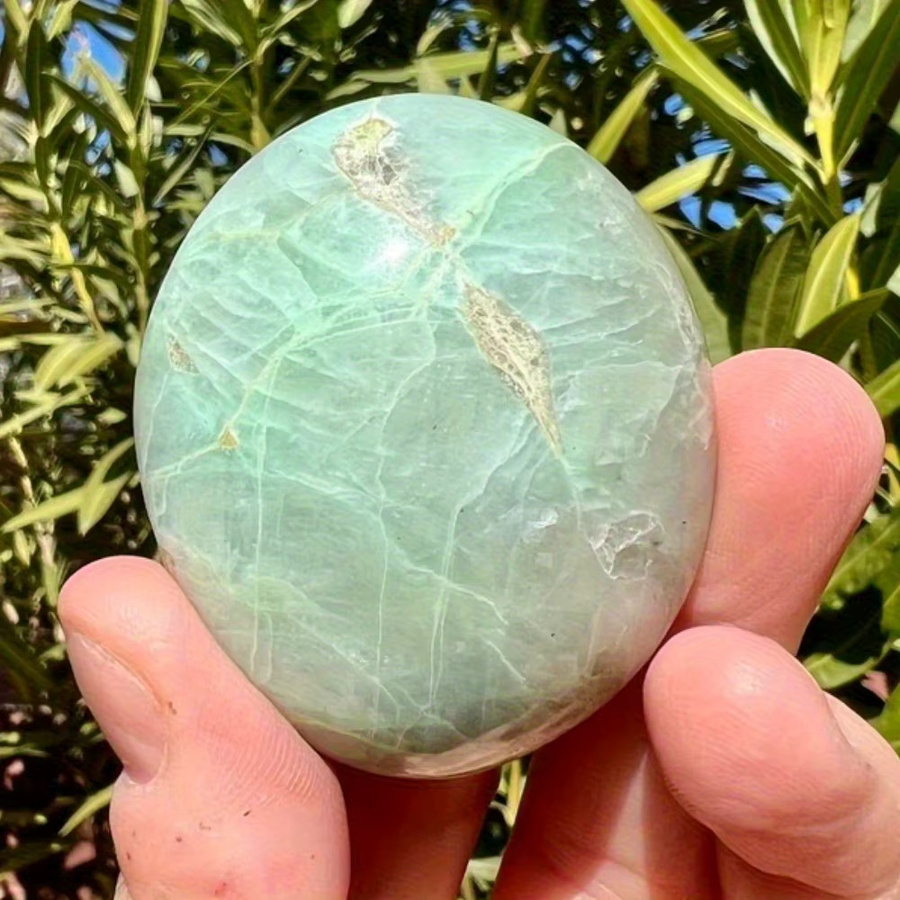 Natürlicher grüner Mondstein-Palmenstein von CrystalHola zur Schmuckherstellung - Bild 2