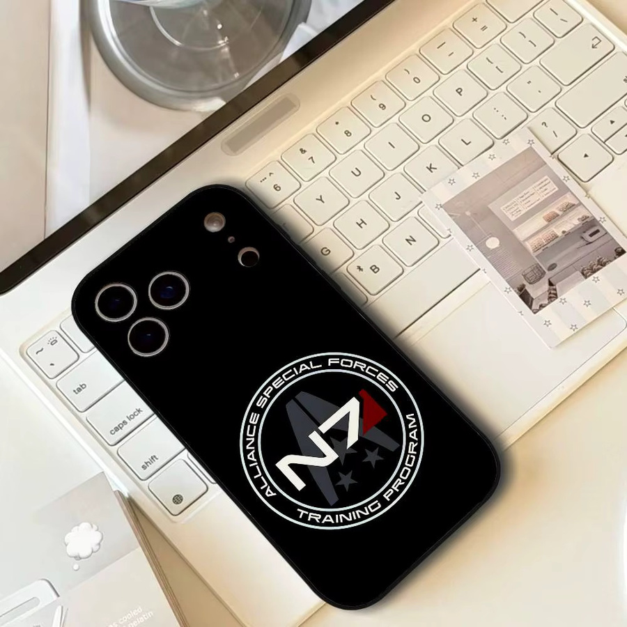 Mesuca N7 M-Mass Effect Handyhülle für iPhone 11 bis iPhone 17 Pro Max in Schwarz - Bild 2