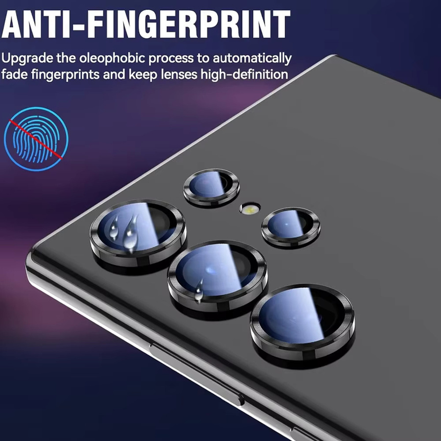Kamera-Glasgehäuse aus Aluminiumlegierung für Samsung Galaxy S25 Ultra, S25 Plus, S24 Ultra und S24 FE mit 3D-Metallring-Objektivschutz in Multicolour - Bild 3