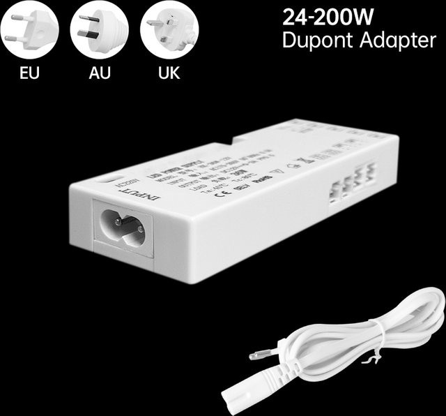 Asign LED-Schrankbeleuchtungs-Treiber Transformator Netzteil AC220V zu DC12V/24V mit Dupont-Anschluss für LED-Streifen in Weiß - Bild 1