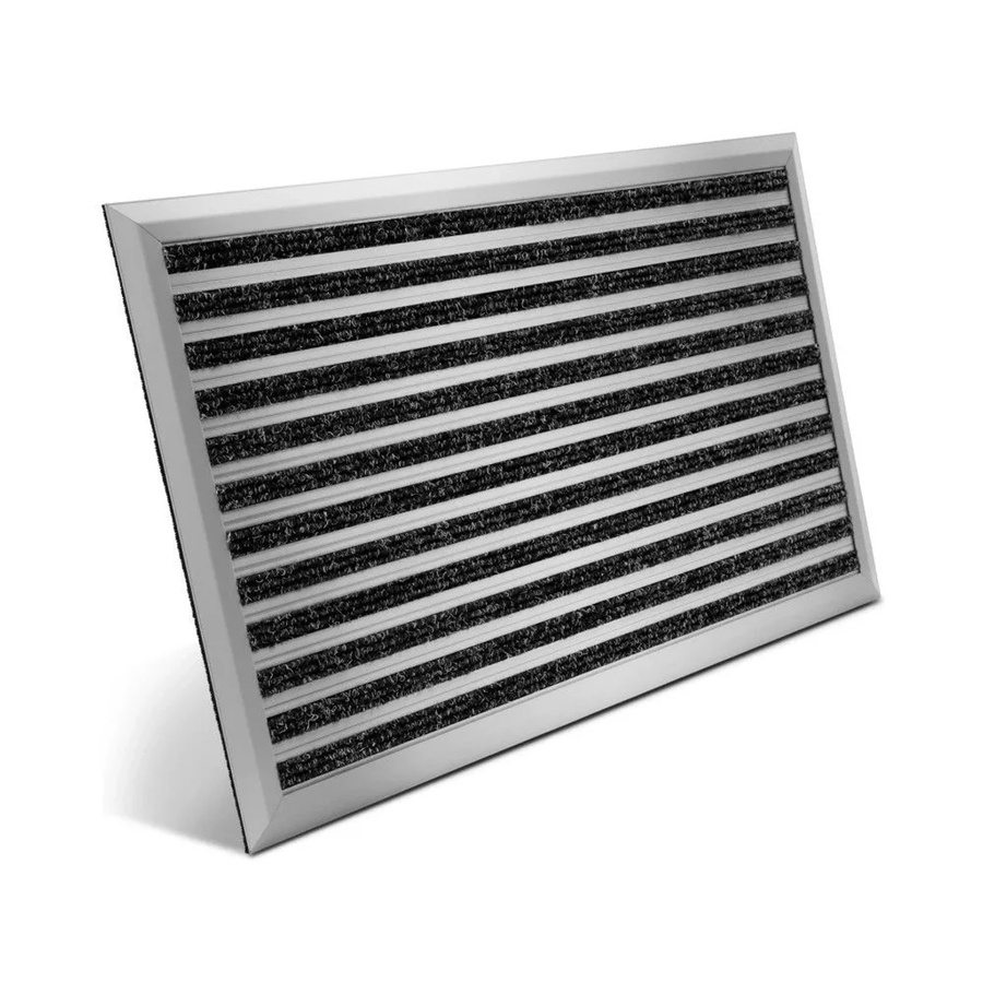 Bomoe AluGant D Aluminium-Fußmatte Silber B: 50 cm, T: 80 cm - Bild 2