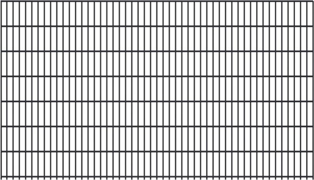 Fa-Bausysteme Doppelstabmatte 6/5/6 mm in Anthrazitgrau, B: 250 cm, H: 143 cm - Bild 1