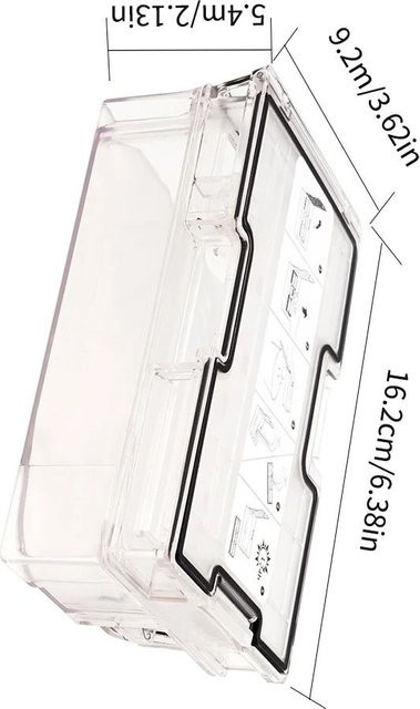 Roborock Staubsaugerbox für S8 Plus, S8+ und S8 Pro Ultra G20 Kehrroboter, Zubehör und Ersatzteile, transparent - Bild 1