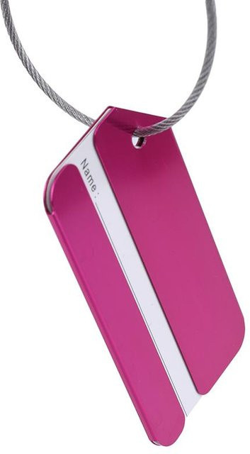 Love Home Garden Gepäckanhänger Set aus Aluminiumlegierung mit Stahlschlaufe in Rosa - Bild 1