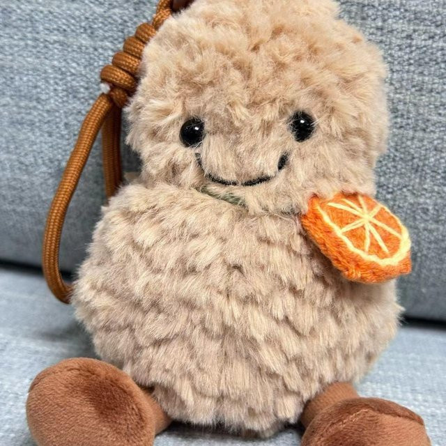 Jelly Cat Süße Erdnuss-Plüschpuppe Anhänger, Plüschtier, ab 14 Jahren - Bild 1