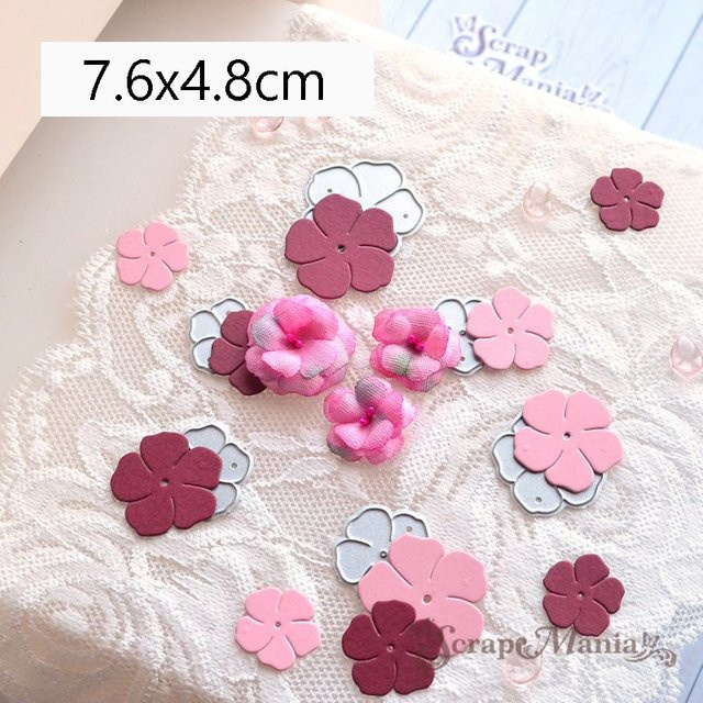 Piggy Craft Metall-Stanzformen mit Blumenmotiven für Scrapbook und Bastelarbeiten - Bild 1