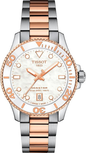 Tissot Damenuhr Seastar 1000, Quarz, Edelstahl, 36 mm, 30 ATM - Bild 1
