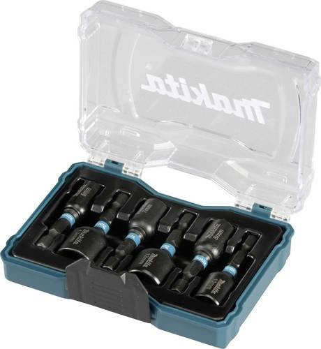 Makita Steckschlüssel Set Impact 6-teilig in Black mit 1/4 Zoll Antrieb aus gehärtetem Stahl - Bild 1