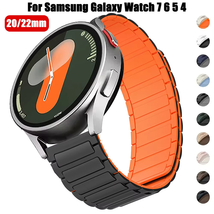 Magnetisches Silikonarmband für Samsung Galaxy Watch, 20mm 22mm, Unisex - Bild 2