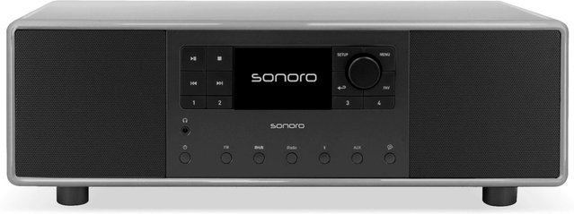 Sonoro DAB+ Internetradio Primus in Kreidegrau und Schwarz - Bild 1