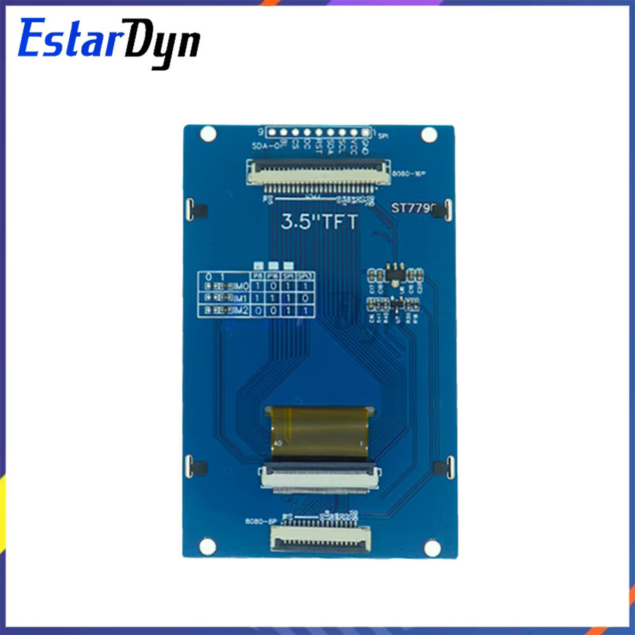 Estardyn 3,5-Zoll TFT-LCD-Anzeigemodul mit HD-Auflösung 320x480, ST7796U 16Bit Parallel-Schnittstelle, IPS Weitwinkelansicht für Mega 2560 und STM32, kompatibel mit 5V/3,3V - Bild 2