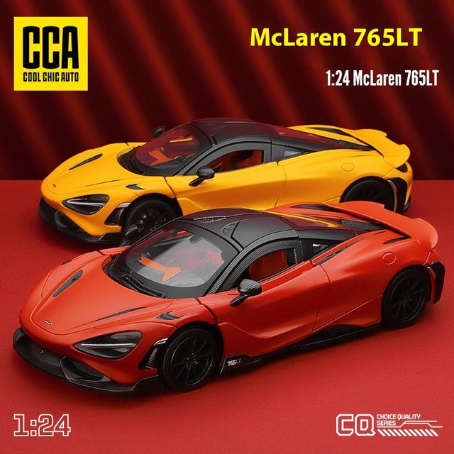 Maisto McLaren 765LT Supersportwagen-Modell, 1:24, Gelb - Bild 1