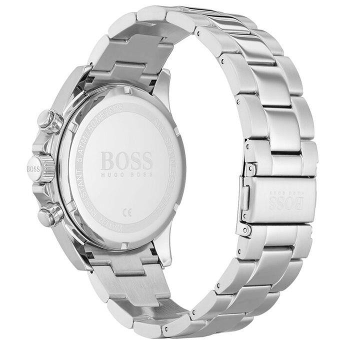 Hugo Boss Chronograph, Herrenuhr, Edelstahl, blau, Quarz, 45 mm - Bild 4