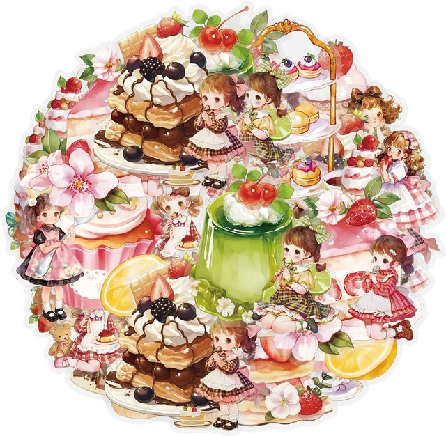 Etori Life Frosted Pudding Dessert House Aufkleber, 10-teiliges Set - Bild 1