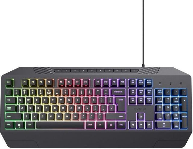 Trust Gaming GXT 836 Evocx Membran-Gaming-Tastatur in Schwarz - Bild 1